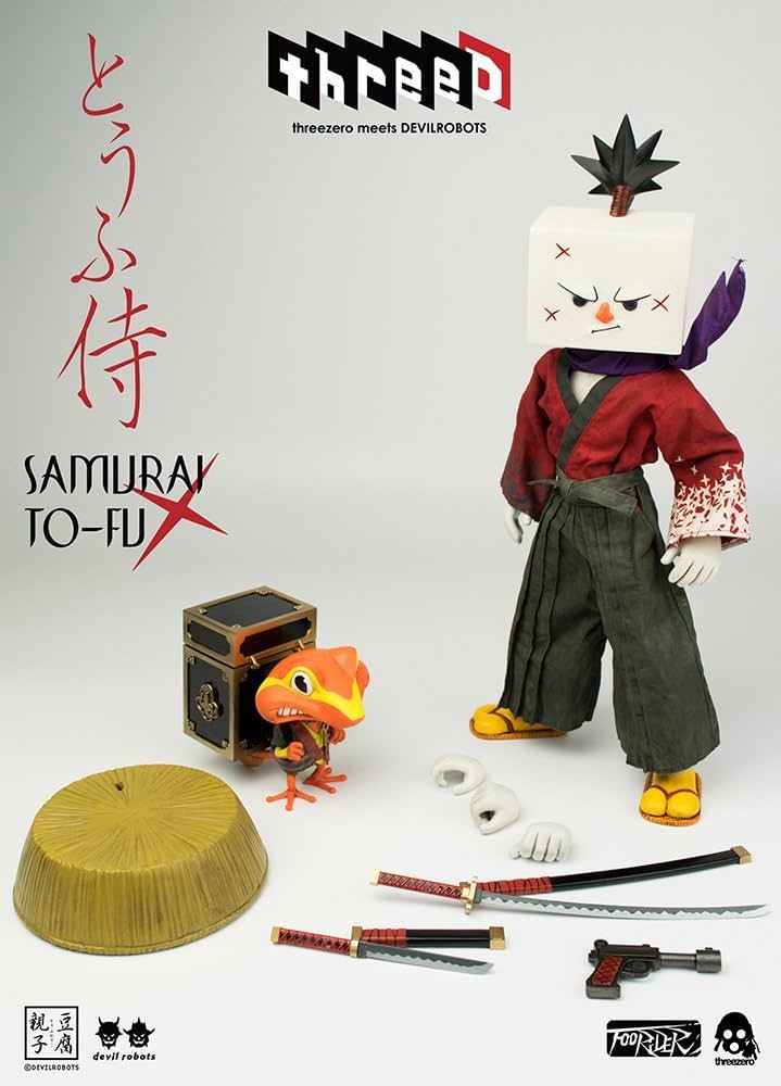 チュノリペ侍 Samurai on Katana ink on canvas 48